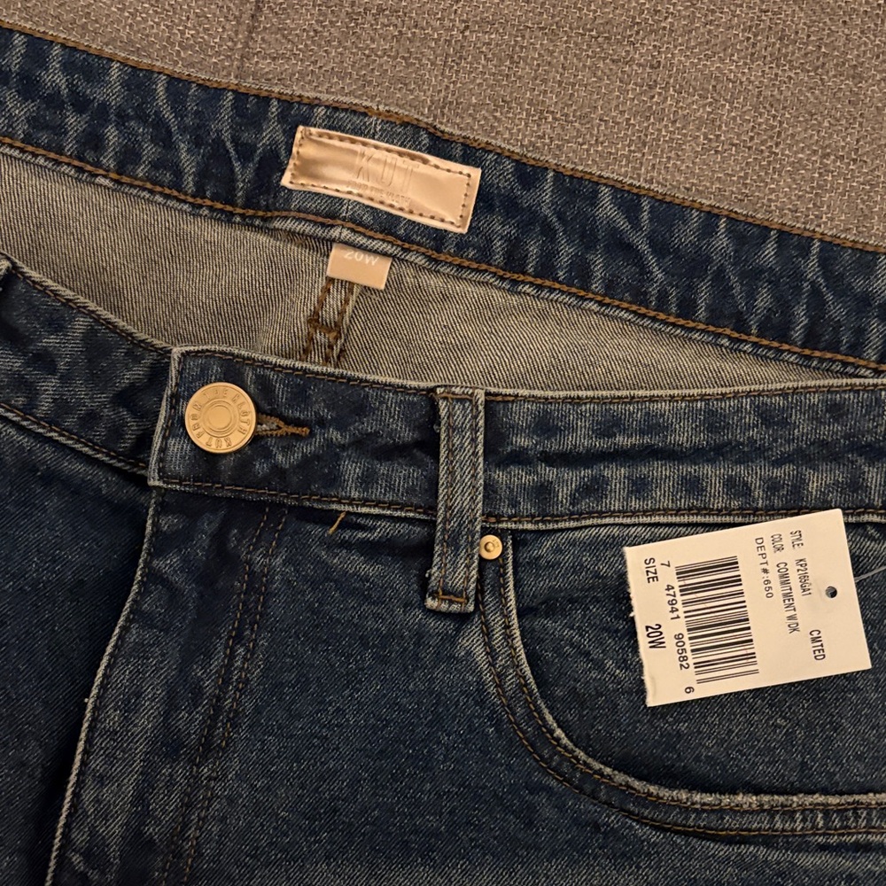 Kut from the Kloth Dark Blue Denim Jeans - Picture 4 of 4